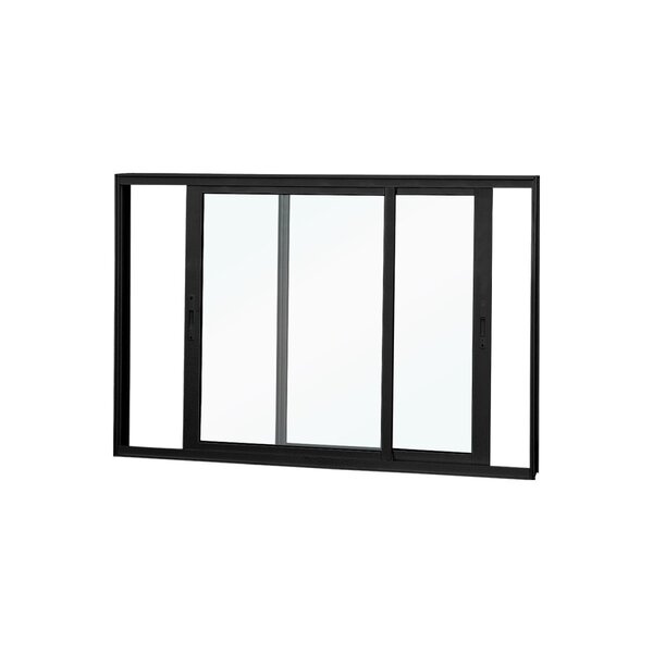 Janela De Correr Abertura Dupla 2 Folhas Vidro Liso 100x120cm