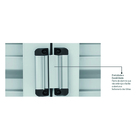 Janela Veneziana de Correr Aço Pintado Branco 1,00x1,20m Linha Pratika Sasazaki