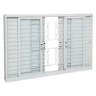 Janela Veneziana de Correr Aço Pintado Branco com Grade Metal 1,00x2,00m Linha Pratika Sasazaki