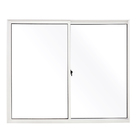 Janela de Correr Lisa Alumínio Fortline 1,00x1,00m Atlântica