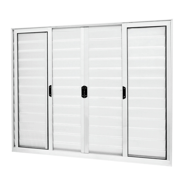 Janela de Correr Veneziana Alumínio Fortline 1,00x1,50m Atlântica