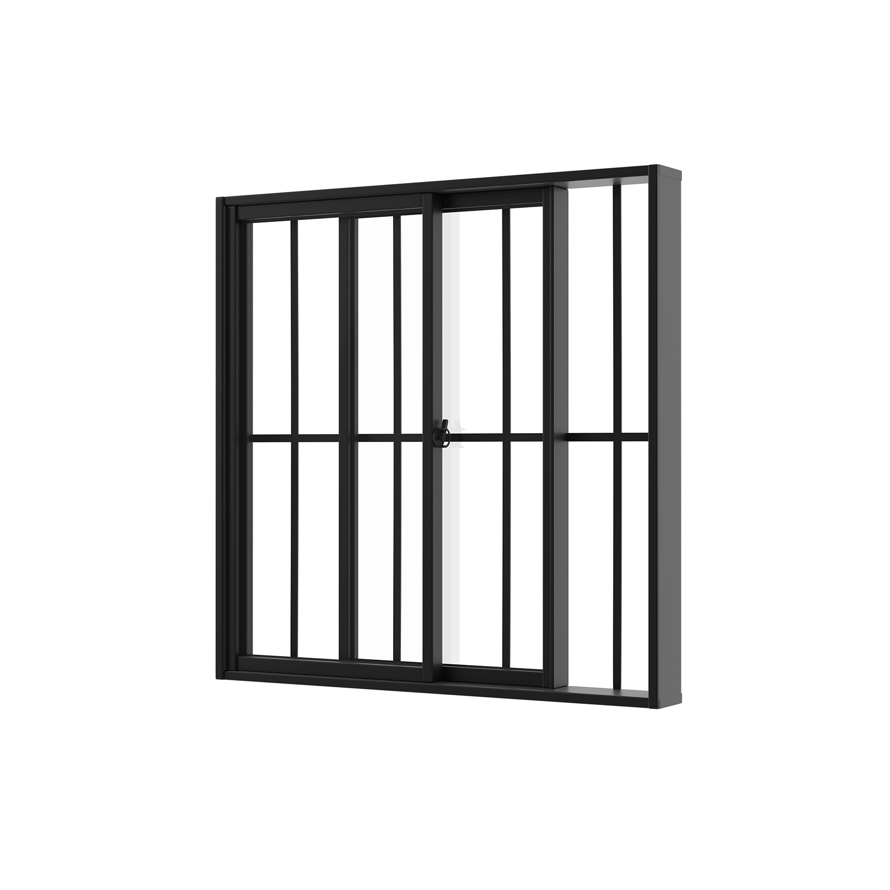 Janela de Correr em Alumínio com Grade Slim Líder