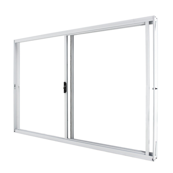 Janela de Alumínio de Correr 2 Folhas 100x120cm com Vidro 3mm Classic CRV Branca