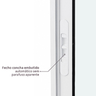 Janela de Alumínio de Correr 2 Folhas 100x120cm com Vidro 3mm Vivace Artens Branca