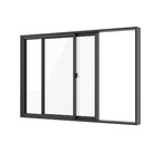 Janela de Alumínio de Correr 2 Folhas 100x150cm com Vidro 3mm Slim Líder Preta
