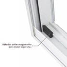 Janela de Alumínio de Correr 2 Folhas 100x150cm com Vidro 3mm Vivace Artens Branca