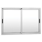 Janela De Correr Alumínio 2 Folhas Com Alizar E Contra Marco