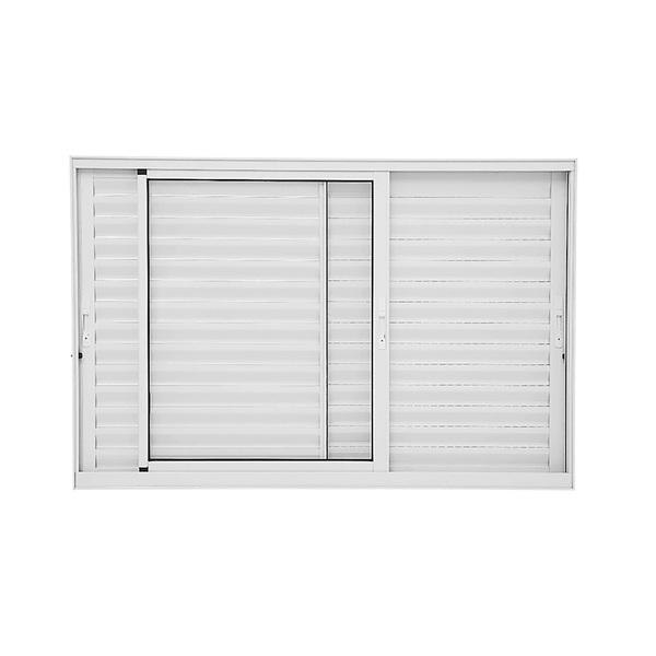 Janela de Correr Veneziana Alumínio Branco 1,00x1,50m Sasazaki