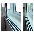 Janela de Sobrepor de Correr Alumínio Pintado Branco com Vidros Quádruplos e Câmara de Ar 1,30x1,30m Express Acústica