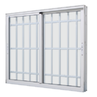 Janela De Correr Alumínio Branco 120x120 2 Folhas Móveis Com