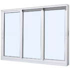 Janela De Correr Alumínio Branco 120x200x11,8cm 3 Folhas Móve