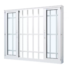 Janela De Correr Alumínio Branco 120x200x12,2cm 4 Folhas Com
