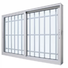 Janela De Correr Alumínio Branco 2 Folhas Móveis 100x150 Com