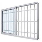 Janela De Correr Alumínio Branco 2 Folhas Móveis 120x200 Com