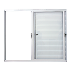 Janela Veneziana de Correr Alumínio Pintado Branco 1,00x1,20m Linha Fortline Atlântica