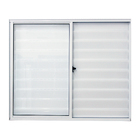 Janela Veneziana de Correr Alumínio Pintado Branco 1,00x1,50m Linha Fortline Atlântica