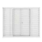 Janela Veneziana de Correr Alumínio Pintado Branco 1,00x1,50m Linha Soft MGM