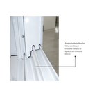 Janela Veneziana de Correr Alumínio Pintado Branco 1,00x1,50m Linha Aluminium Sasazaki