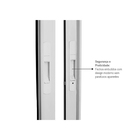 Janela Veneziana de Correr Alumínio Pintado Branco 1,00x2,00m Linha Alumifort Sasazaki