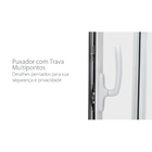 Janela de Correr Alumínio Pintado Branco 1,20x1,50m Linha Aluminium Sasazaki