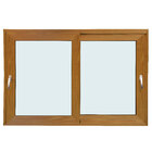 Janela de Correr 2 Folhas Alumínio Pintado Madeirado 1,20x2,00m Linha Veneza 3A Alumínio