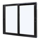 Janela De Correr Alumínio Preto 2 Folhas Móveis 100x150x8,2cm