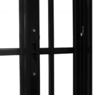 Janela De Correr Alumínio Preto 60x120 2 Folhas Móveis Com Gr