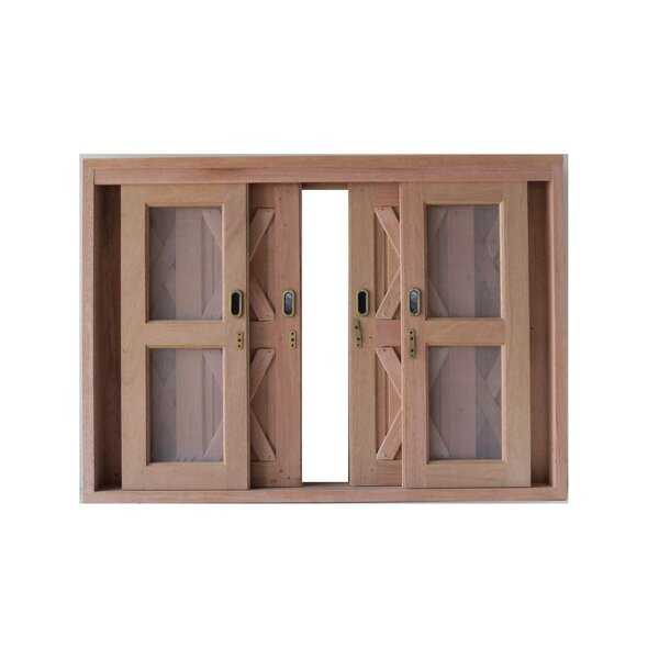 Janela De Correr Com Tela 6 Folhas Celeiro 120cmx160cm Madersilva Marrom Leroy Merlin