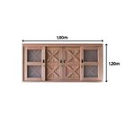 Janela De Correr Com Tela 6 Folhas Celeiro 120x180cm Madersil