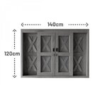 Janela De Correr Com Tela 6 Folhas Celeiro Madersilva Marrom