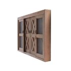 Janela De Correr Com Tela 6 Folhas Celeiro Madersilva Marrom