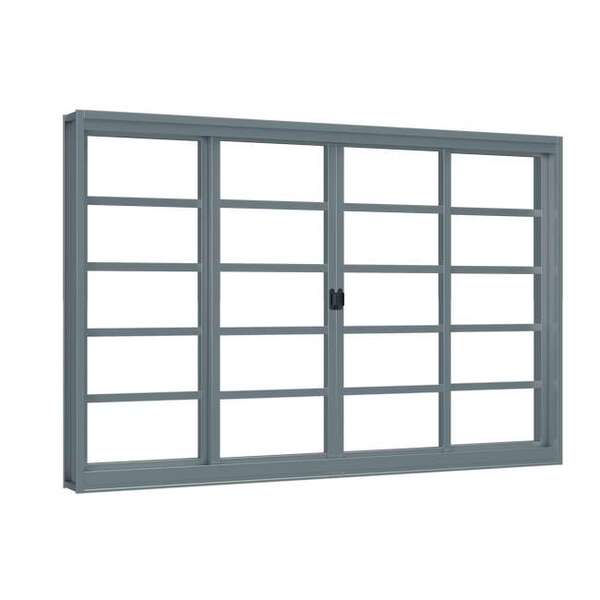 Janela De Correr De Aço 120 X 150 X 12 Cm 4 Folhas Riobras