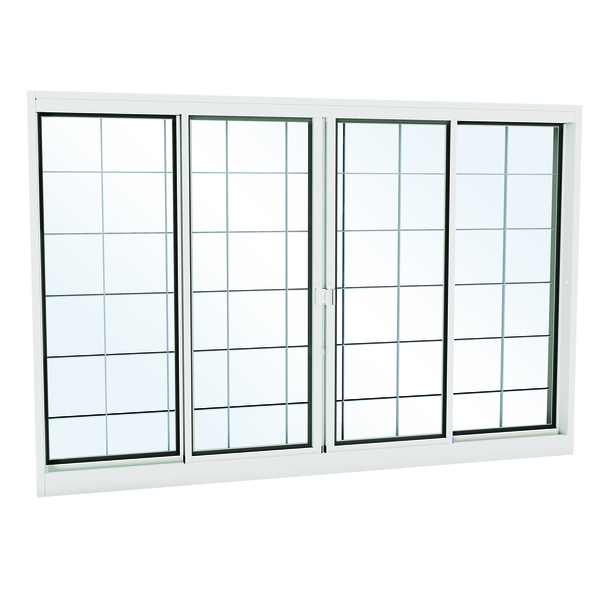 Janela de Correr Lisa de Aço Pintado Facilitá 1,00x1,50m Lucasa