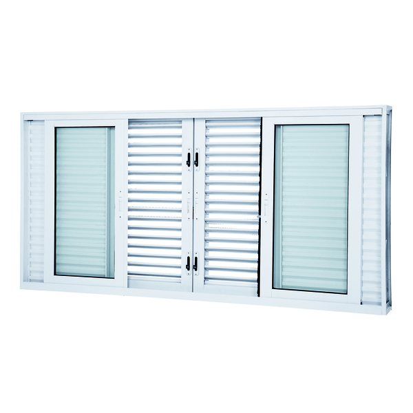 Janela de Correr Veneziana de Aço Pintado Facilitá 1,00x1,50m Lucasa