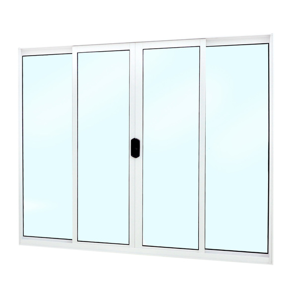 Janela de Correr de Alumínio 1,00x1,20m Branco Fortline Atlântica