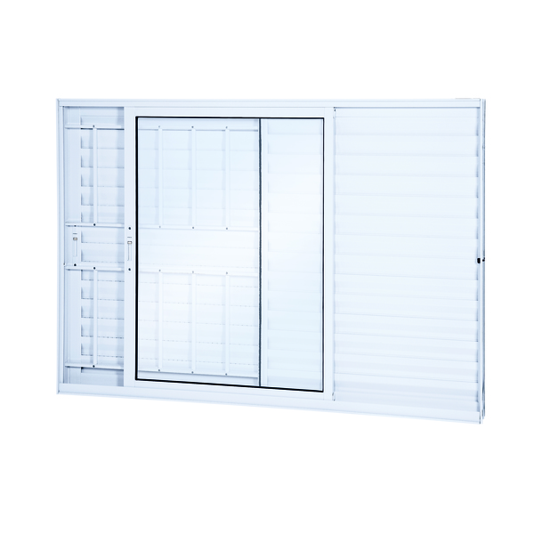 Janela de Correr Veneziana de Alumínio 1,00x1,50m Lucasa