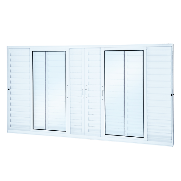 Janela de Correr Veneziana de Alumínio 1,00x2,00m Lucasa