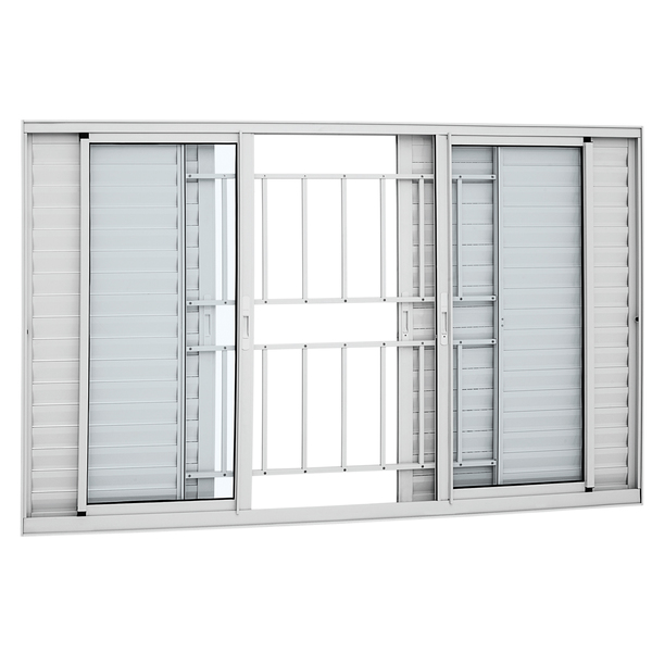 Janela de Correr Veneziana de Alumínio 1,00x2,00m Sasazaki