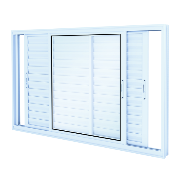 Janela de Correr Veneziana de Alumínio 1,20x1,50m Lucasa