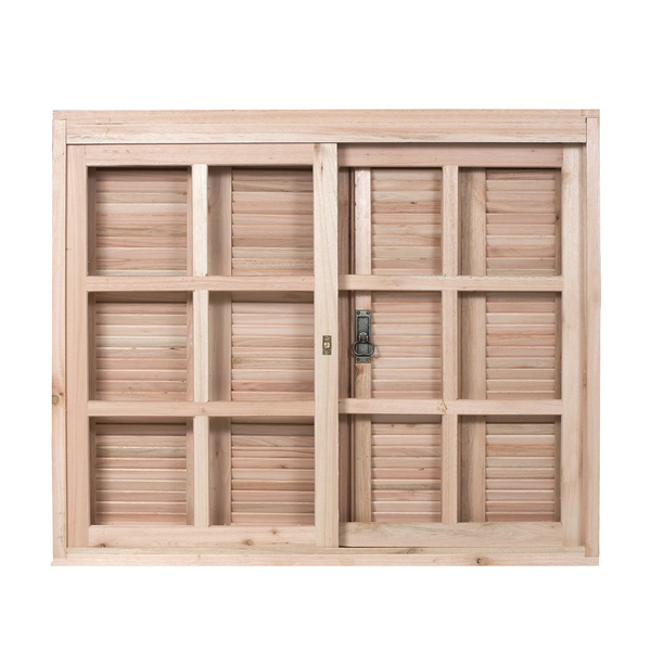 Janela de Correr de Eucalipto Natural 1,00x1,20m Rondosul