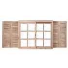 Janela de Correr de Eucalipto Natural 1,00x1,20m Rondosul