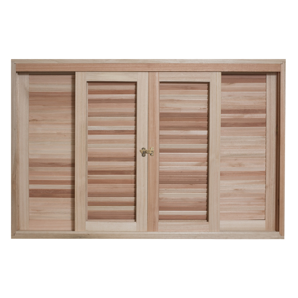 Janela de Correr de Eucalipto Natural 1,00x1,20m Rondosul