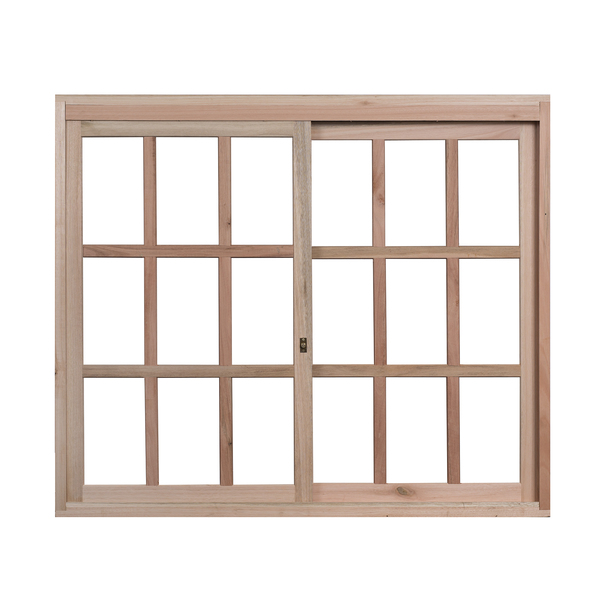 Janela de Correr de Eucalipto Natural 1,00x2,00m Rondosul