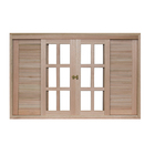 Janela de Correr de Eucalipto Natural 1,00x2,0m Rondosul