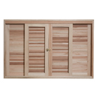 Janela de Correr de Eucalipto Natural com Ferro 1,00x2,00m Rondosul