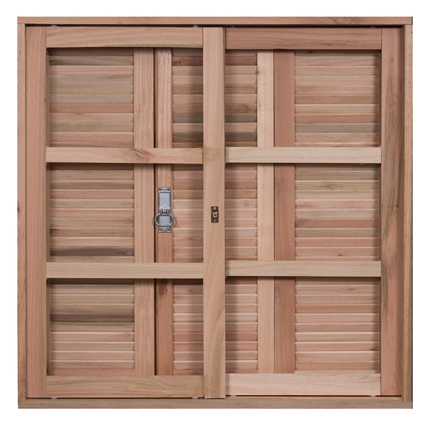 Janela Veneziana de Correr e de Abrir Madeira Eucalipto EWK 230 1,00x1,20m Rondosul