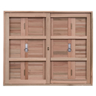 Janela Veneziana de Correr e Sanfonado Madeira Eucalipto EWK 270 1,00x1,20m Rondosul