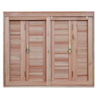 Janela Veneziana de Correr e Sanfonado Madeira Eucalipto EWK 260 1,20x1,40m Rondosul