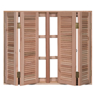 Janela Veneziana de Correr e Sanfonado Madeira Eucalipto EWK 270 1,20x1,40m Rondosul