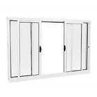 Janela De Correr Em Aço 100 X 100 X 12 Cm 4 Folhas Branco Prá